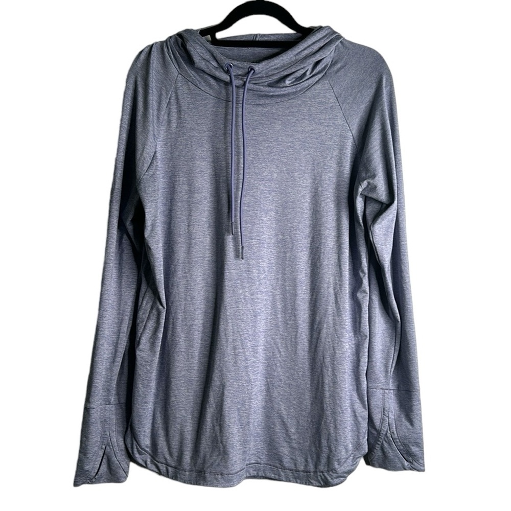 Athleta Uptempo hoodie top size large T purple lilac active wear